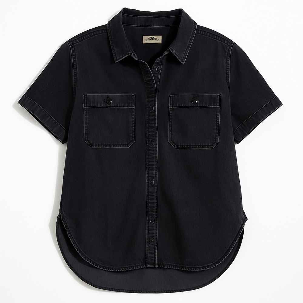 Madewell Oversized Ex-Boyfriend Denim Shirt – Lunar Wash, Size M
